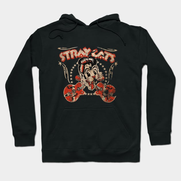 STRAY CATS VINTAGE EXCLUSIVE Hoodie by peterstringfellow6